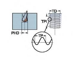 TARAUD DE FILETAGE POUR MACHINE COROTAP 300 DIN 2184-1/ANSI NPTF 1/2-14 MM 79 MM Ø 17.4 MM  REF. SANDVIK COROMANT T300-XM100AM-1/2 B145